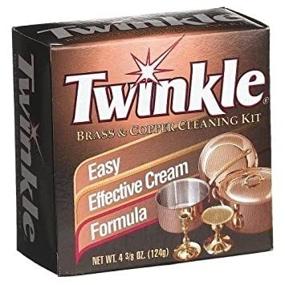 img 2 attached to 🧼 Brass & Copper Cleaning Kit by Twinkle - Easy & Effective Cream Formula, 4.38 oz, Pack of 2