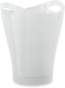 img 4 attached to Metallic White Umbra 082857-661 🗑️ Garbino Small Trash Can - Polypropylene Construction