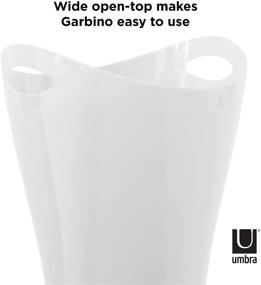 img 2 attached to Metallic White Umbra 082857-661 🗑️ Garbino Small Trash Can - Polypropylene Construction