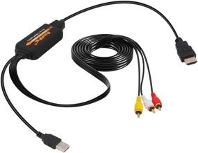 img 4 attached to AuviPal RCA to HDMI Converter: All-in-One Adapter 🔌 for VHS, DVD players, and Game Consoles on Modern TVs