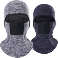 🏍️ thindust winter balaclava - thermal windproof fleece full face motorcycle mask | skull ski head hood for men and women logo