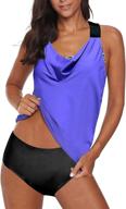 actloe blouson patchwork triangle swimsuit sports & fitness and water sports logo