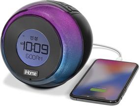 img 3 attached to 🌈 Enhanced iHome iM29: Vibrant Color Changing Dual Alarm FM Clock Radio with USB Charging