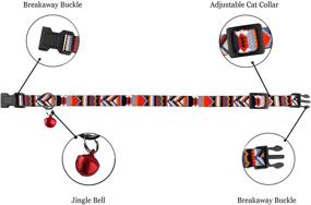 img 1 attached to Breakaway Cat Collar Bell Geometric