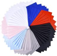 premium microfiber cleaning cloths - 50 pack for camera, phone, glasses & optics - 8x8 inch - assorted colors logo
