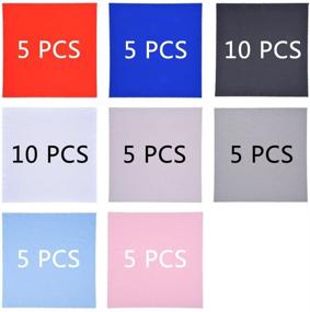 img 3 attached to Premium Microfiber Cleaning Cloths - 50 Pack for Camera, Phone, Glasses & Optics - 8x8 Inch - Assorted Colors