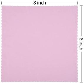 img 2 attached to Premium Microfiber Cleaning Cloths - 50 Pack for Camera, Phone, Glasses & Optics - 8x8 Inch - Assorted Colors