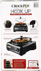 img 2 attached to 🍲 Crockpot 5 Quart Oval plus 2 Quart Round Hookup SCCPMDPK25-CH BLACK: Convenient and Versatile Slow Cooker Combo