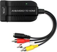 📺 wiistar av cvbs to hdmi converter: composite rca s-video to hdmi adapter for tv, vcr, dvd - 720p 1080p support logo