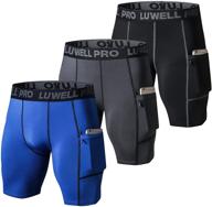 luwell pro compression undershorts 1127 black: enhance performance and comfort logo