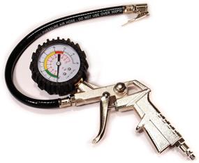 img 3 attached to Primefit C1005 Primeflex Aluminum Tire Inflator 🔧 - Large Gauge &amp; Clip-On Chuck with Pistol Grip