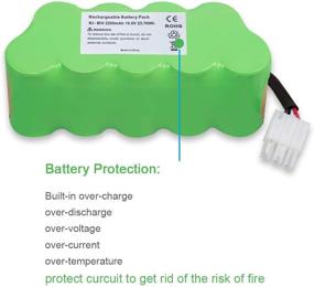 img 2 attached to 🔋 Ruzixt 10.8V 2200mAh Battery: Compatible with Shark Freestyle Navigator XBT1106N & More Cordless Stick Vacuums