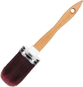 img 4 attached to 🎨 Chopand Chalk and Wax Paint Brush: Oval Purple Furniture DIY Painting and Waxing Round Brushes with Natural Bristles - Ideal for Home Décor and Wood Projects