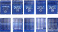 🧵 efficient sewing with schmetz 50pcs size 18-24 135x17 dpx17 walking foot sewing machine needles logo