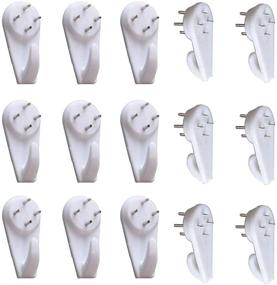 img 4 attached to 20PCS Powerful White Concrete Wall Hooks: Non-Trace Hanging for Picture Frames, Clocks, and More (5cm Length)