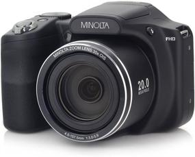 img 3 attached to 📷 Minolta 20MP Wi-Fi Digital Camera with 35x Optical Zoom, 1080p HD Video & 3" LCD - Black (MN35Z-BK) - Ultimate Photography Companion