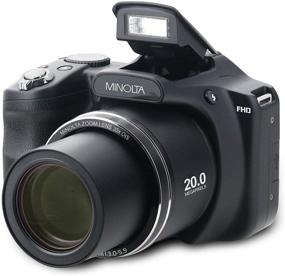 img 4 attached to 📷 Minolta 20MP Wi-Fi Digital Camera with 35x Optical Zoom, 1080p HD Video & 3" LCD - Black (MN35Z-BK) - Ultimate Photography Companion