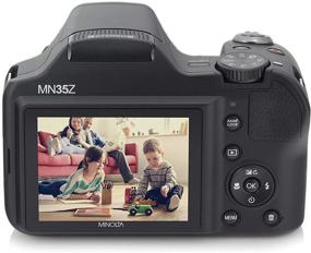 img 2 attached to 📷 Minolta 20MP Wi-Fi Digital Camera with 35x Optical Zoom, 1080p HD Video & 3" LCD - Black (MN35Z-BK) - Ultimate Photography Companion