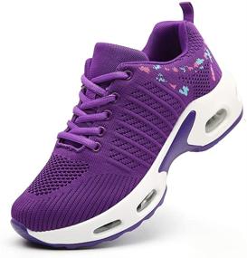 img 4 attached to Maichal Sneakers Lightweight Breathable Athletic Women's Shoes and Athletic