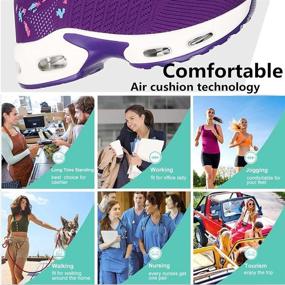 img 3 attached to Maichal Sneakers Lightweight Breathable Athletic Women's Shoes and Athletic