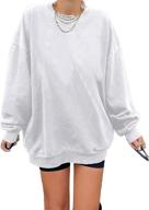 dokotoo women's vintage oversized long tunic sweatshirt: comfortable crewneck pullover tops for a stylish look logo