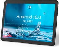 📱 планшет hoozo - планшет android 10.0 os с 32 гб rom, 10-дюймовый планшет android, wifi и bluetooth, двойные камеры, full hd-дисплей - черный логотип