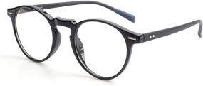 img 4 attached to 👓 Enhance Visual Comfort with Doerr Blue Light Glasses Featuring Transition Lenses and UV Protection (Black/Black)