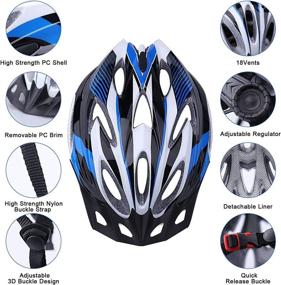 img 2 attached to 🚴 Bicycle Helmet with Sun Visor - Shinmax Bike Helmet, Lightweight Mountain Bike Helmet for Adults - CPC/CE Certified, Quick Release Chin Strap & Removable Inner Pads - Ideal Cycling Helmet for Men and Women