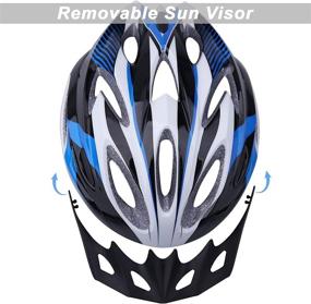img 3 attached to 🚴 Bicycle Helmet with Sun Visor - Shinmax Bike Helmet, Lightweight Mountain Bike Helmet for Adults - CPC/CE Certified, Quick Release Chin Strap & Removable Inner Pads - Ideal Cycling Helmet for Men and Women