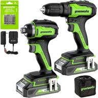 🔋 powerful and efficient greenworks 24v brushless drill combo for versatile diy projects logo