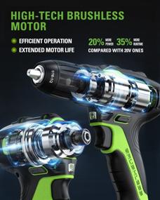 img 3 attached to 🔋 Powerful and Efficient Greenworks 24V Brushless Drill Combo for Versatile DIY Projects