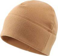 🧣 home prefer beanie fleece knit winter hat: soft, warm skull cap for men and women logo