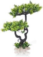 🌿 colorful plastic aquarium plants: enhance your fish tank with hitop's artificial pine tree décor for fish or reptile tanks logo