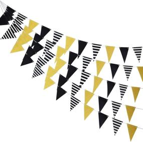 img 4 attached to Triangle Bunting Decoration Birthday Graduation