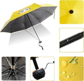 img 1 attached to ☂️ Compact Lightweight Umbrellas - Superior Protection for All Weather