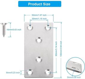 img 3 attached to 🔧 Repairing Straight Furniture with Stainless Brackets