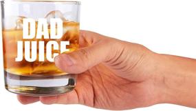 img 2 attached to 🎁 Funny Dad Gifts - Dad Juice Whiskey Glass 11oz: Perfect Fathers Day Gift Idea from Daughter, Son, Wife - Ideal for Whiskey, Rocks, Bourbon, and Cool Dads Who Have Everything!