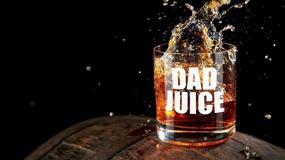 img 3 attached to 🎁 Funny Dad Gifts - Dad Juice Whiskey Glass 11oz: Perfect Fathers Day Gift Idea from Daughter, Son, Wife - Ideal for Whiskey, Rocks, Bourbon, and Cool Dads Who Have Everything!