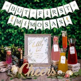 img 2 attached to 🥂 Prestige Mimosa Bar Kit & Brunch Decorations: Ultimate Christmas Party Supplies with Bubbly Bar Sign, Banner Set, and More!