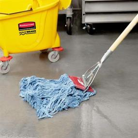 img 2 attached to Blue Rubbermaid Commercial Products Super Stitch Blend Mop with Large 5-Inch Headband (FGD25306BL00)