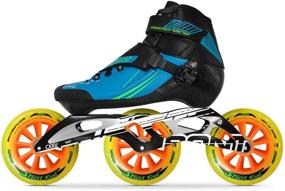 img 2 attached to Bont Inline Skates | Speed Skating Racing | Semi Race Skate Boot + CXXV Black Frame + Street Fight 125mm Wheels + ABEC5 Bearings | Vegan | Youth, Boys, Girls, Men, Women