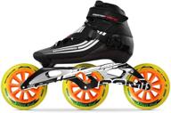 bont inline skates | speed skating racing | semi race skate boot + cxxv black frame + street fight 125mm wheels + abec5 bearings | vegan | youth, boys, girls, men, women logo