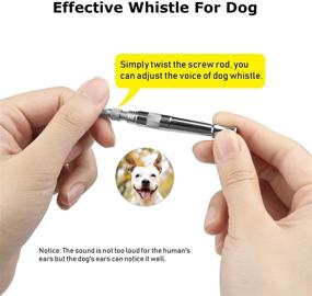 img 3 attached to Stop Barking Now with Professional Dog Training Whistle – Adjustable Frequency Ultrasonic Pure Copper Whistle & Training Manual