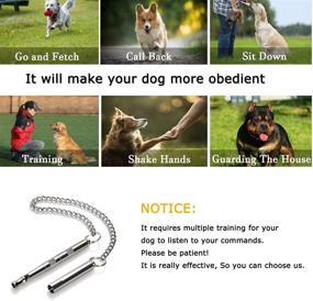 img 1 attached to Stop Barking Now with Professional Dog Training Whistle – Adjustable Frequency Ultrasonic Pure Copper Whistle & Training Manual