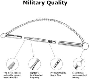 img 2 attached to Stop Barking Now with Professional Dog Training Whistle – Adjustable Frequency Ultrasonic Pure Copper Whistle & Training Manual