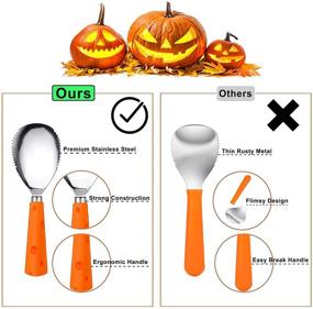 img 2 attached to 🎃 CRMPro 8-Piece Pumpkin Carving Kit: Premium Stainless Steel Tools with Carry Case for Effortless Halloween Jack-O-Lanterns Sculpting - Perfect for Kids and Adults