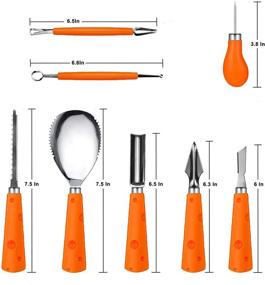 img 3 attached to 🎃 CRMPro 8-Piece Pumpkin Carving Kit: Premium Stainless Steel Tools with Carry Case for Effortless Halloween Jack-O-Lanterns Sculpting - Perfect for Kids and Adults