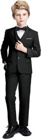 img 3 attached to 👔 Fersumm 5-Piece Complete Formal Boy Wedding Suit Set