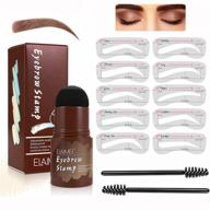 light brown eyebrow stamp stencil kit with hairline eyebrow stamp - long lasting & waterproof brow makeup for women and girls logo