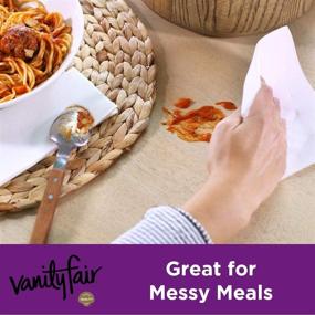 img 1 attached to Vanity Fair Extra Absorbent Paper Napkins: 80 2-Ply Disposables for Messy Meals, Ultimate Absorbency Guaranteed!